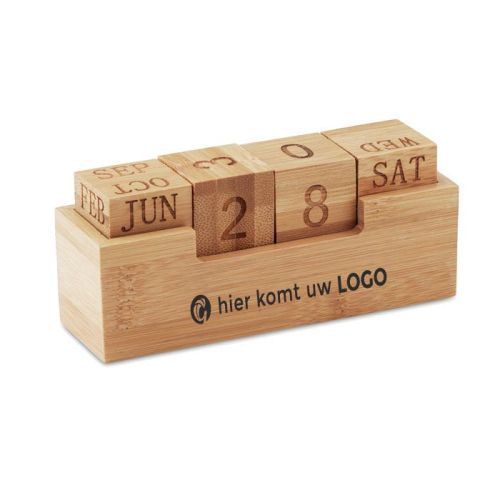 Bamboo desk calendar - Image 1